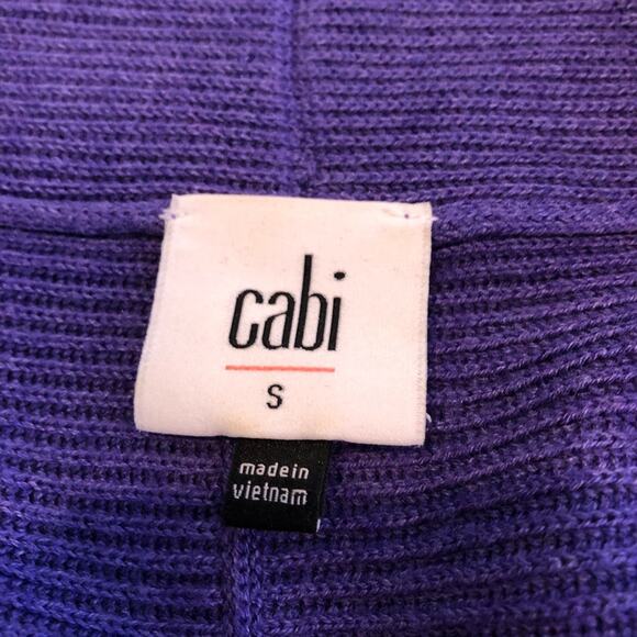Cabi Sunday French Violet purple button front cardigan sweater size Small #5834 - Picture 10 of 16